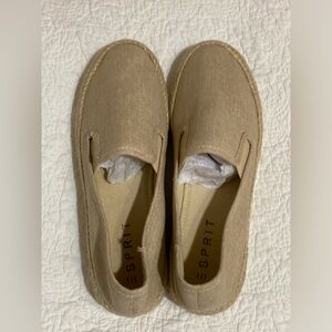 Esprit Nadine Espadrille Slip on Shoes Linen look Espadrille like New